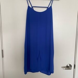 Topshop Cobalt Blue Strappy Dress (Size 8)